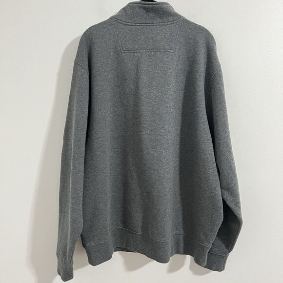 LL Bean 1/4 Zip Sweatshirt Fleece Mens L Pockets Gray Gorpcore Outdoor Sweater - Picture 2 of 7